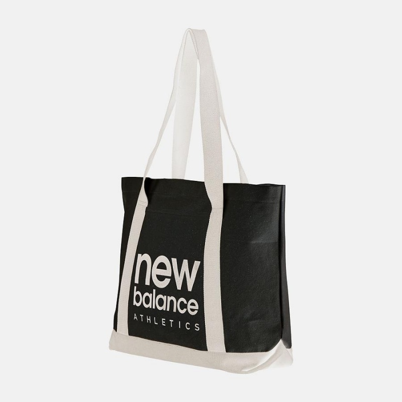 Bolsas New Balance Mono Canvas Tote Niños Negras Blancas | EC 1012QZ