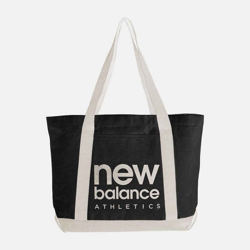 Bolsas New Balance Mono Canvas Tote Niños Negras Blancas | EC 1012QZ