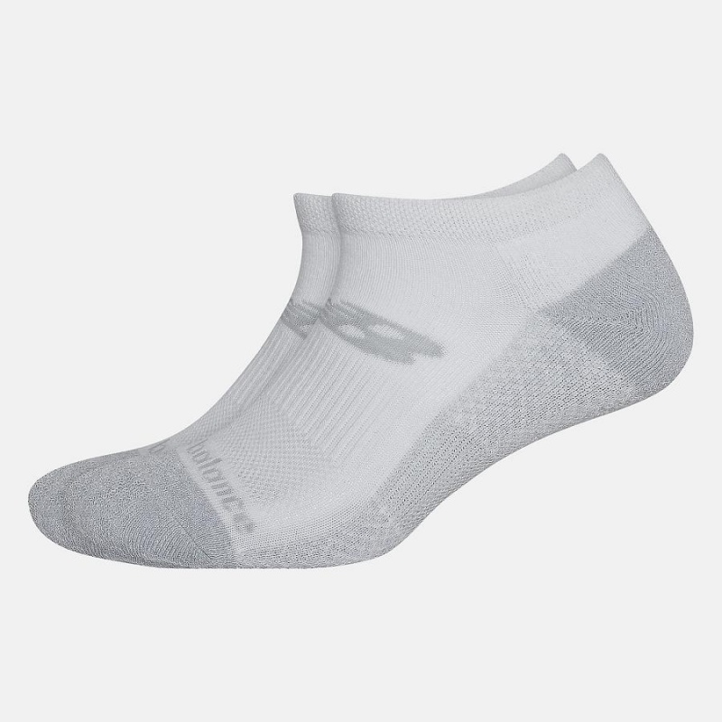 Calcetines New Balance 2PK Cooling Cushion Performance Lowcut Mujer Blancas | EC 2027WY