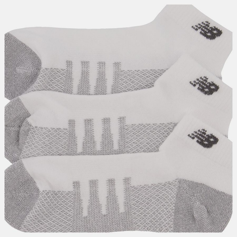 Calcetines New Balance Coolmax Low Cut 2 Pack Hombre Blancas | EC 1271MA