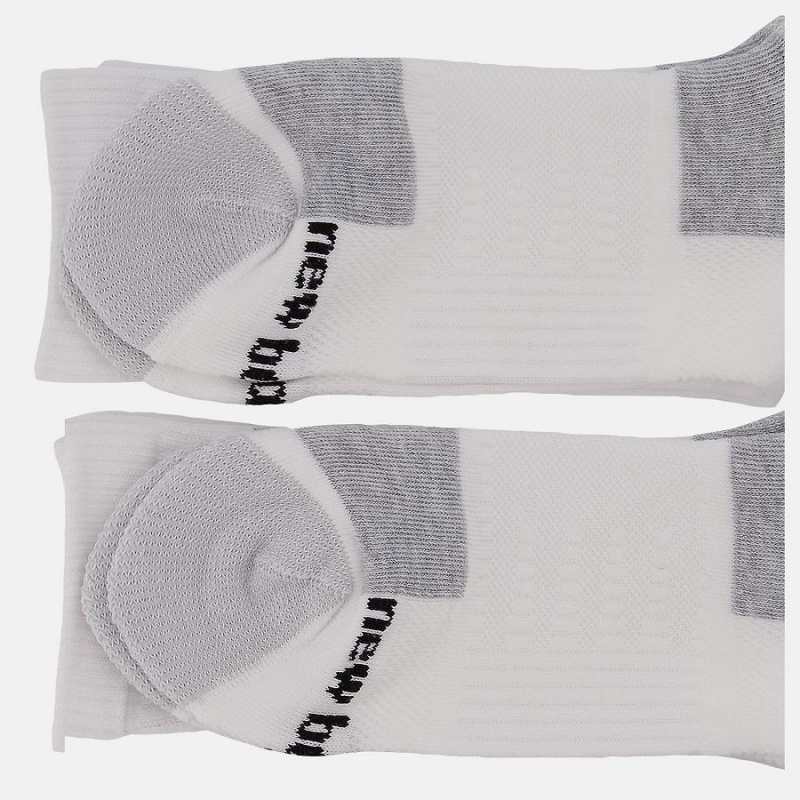 Calcetines New Balance Cushioned Crew 6 Pack Mujer Blancas | EC 2033IS