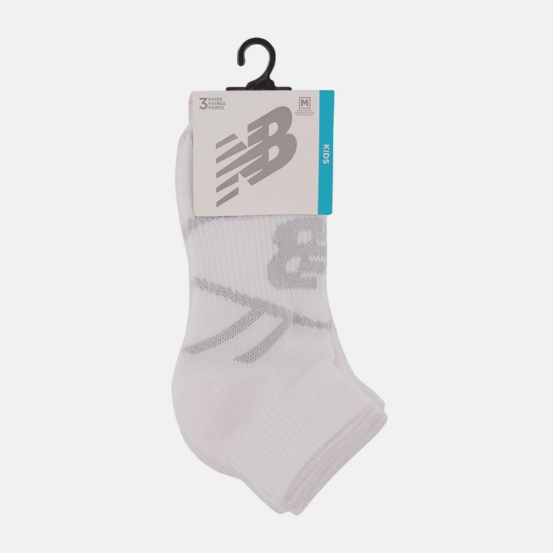 Calcetines New Balance Performance Ankle 3 Pack Niños Blancas | EC 1026GL