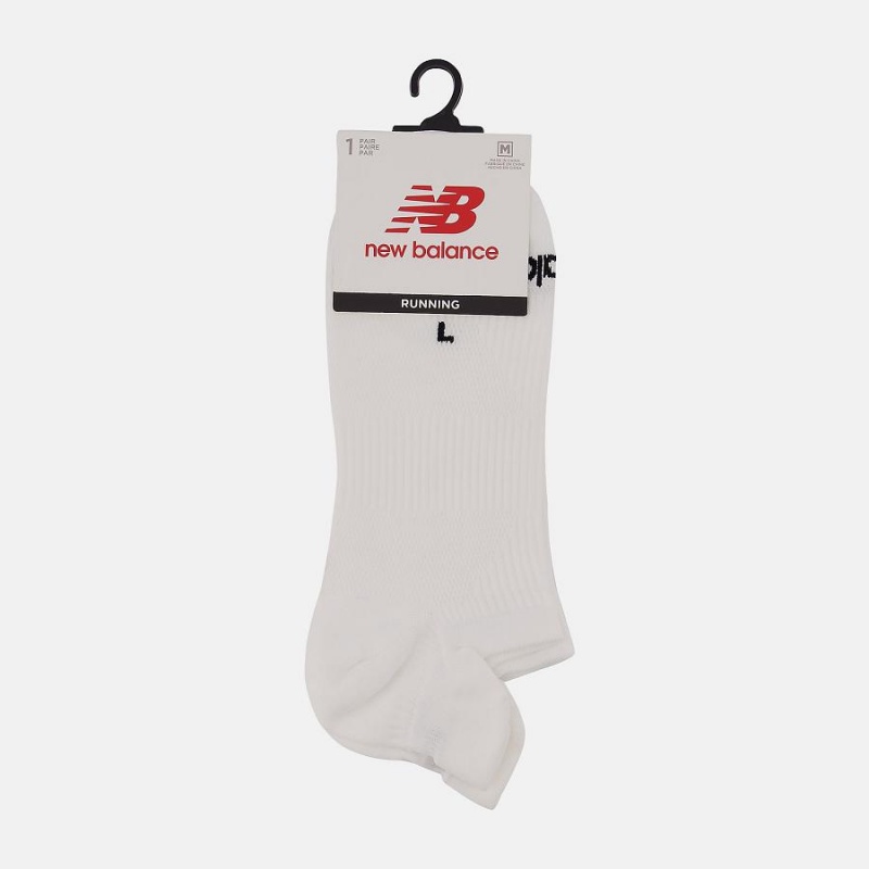 Calcetines New Balance Run Flat Knit Tab No Show 1 Pair Mujer Blancas | EC 2046XF