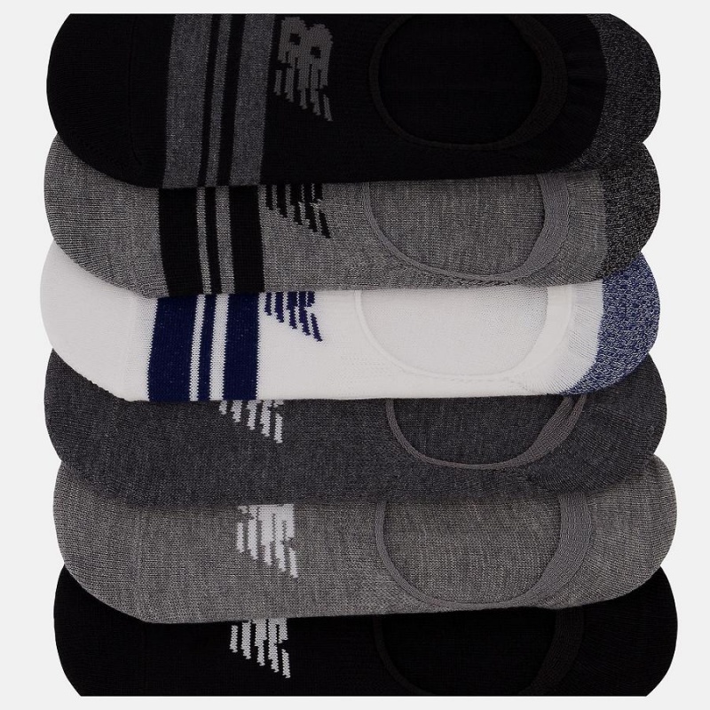 Calcetines New Balance Ultra Low No Show 6 Pack Hombre Gris Oscuro | EC 1296NB