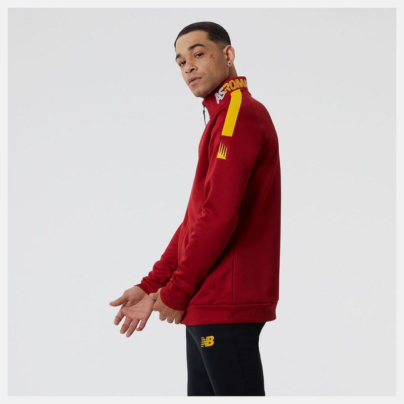 Chaquetas New Balance AS Roma Pre-Game Hombre Rojas | EC 1345CE