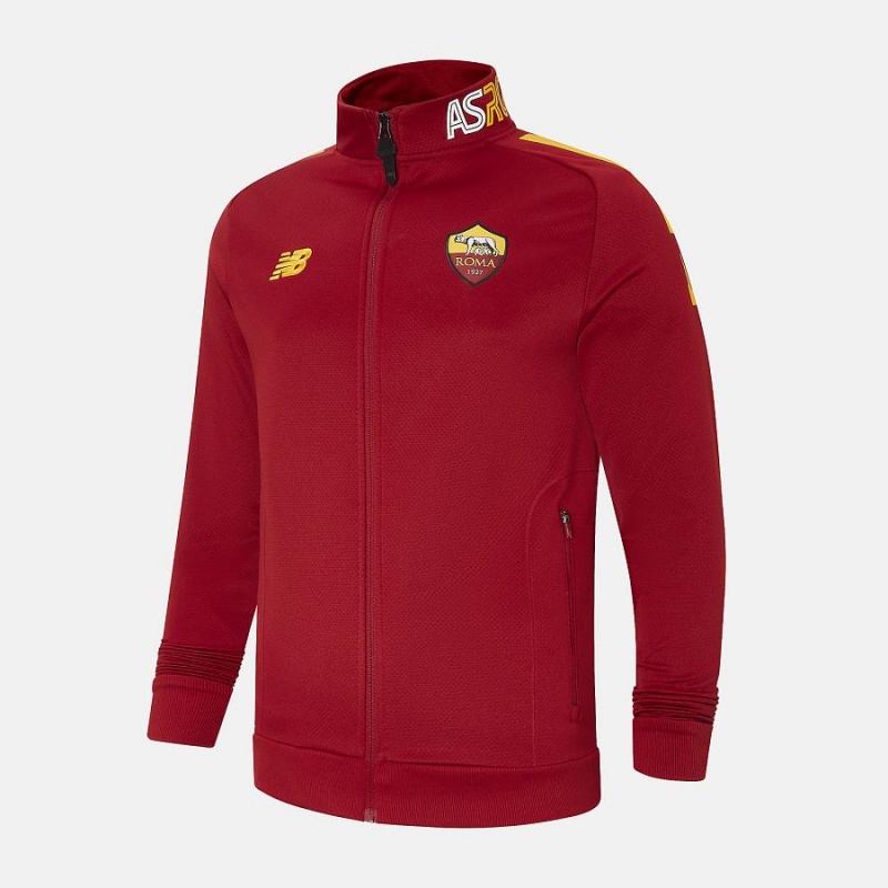 Chaquetas New Balance AS Roma Pre-Game Hombre Rojas | EC 1345CE