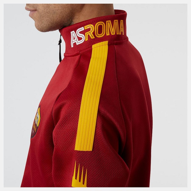 Chaquetas New Balance AS Roma Pre-Game Hombre Rojas | EC 1345CE