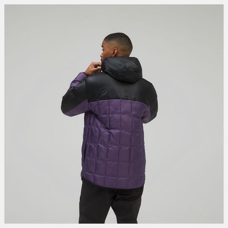 Chaquetas New Balance AT Iridescent Puffer Hombre Moradas | EC 1346VD