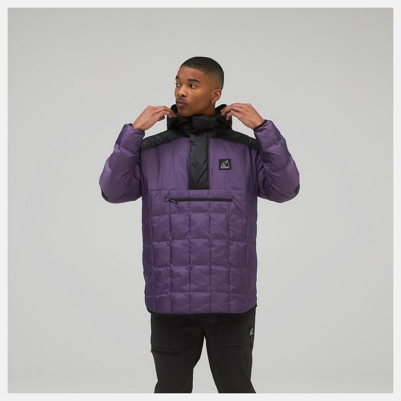 Chaquetas New Balance AT Iridescent Puffer Hombre Moradas | EC 1346VD