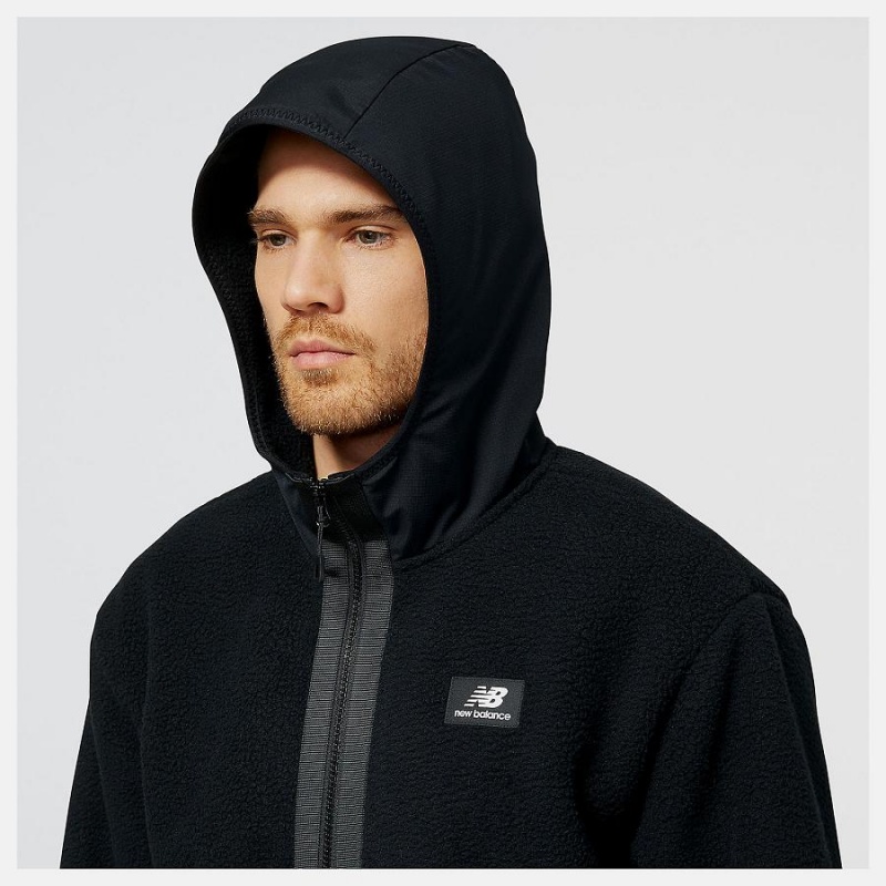 Chaquetas New Balance AT Season Hombre Negras | EC 1348NB