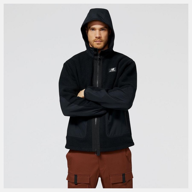 Chaquetas New Balance AT Season Hombre Negras | EC 1348NB