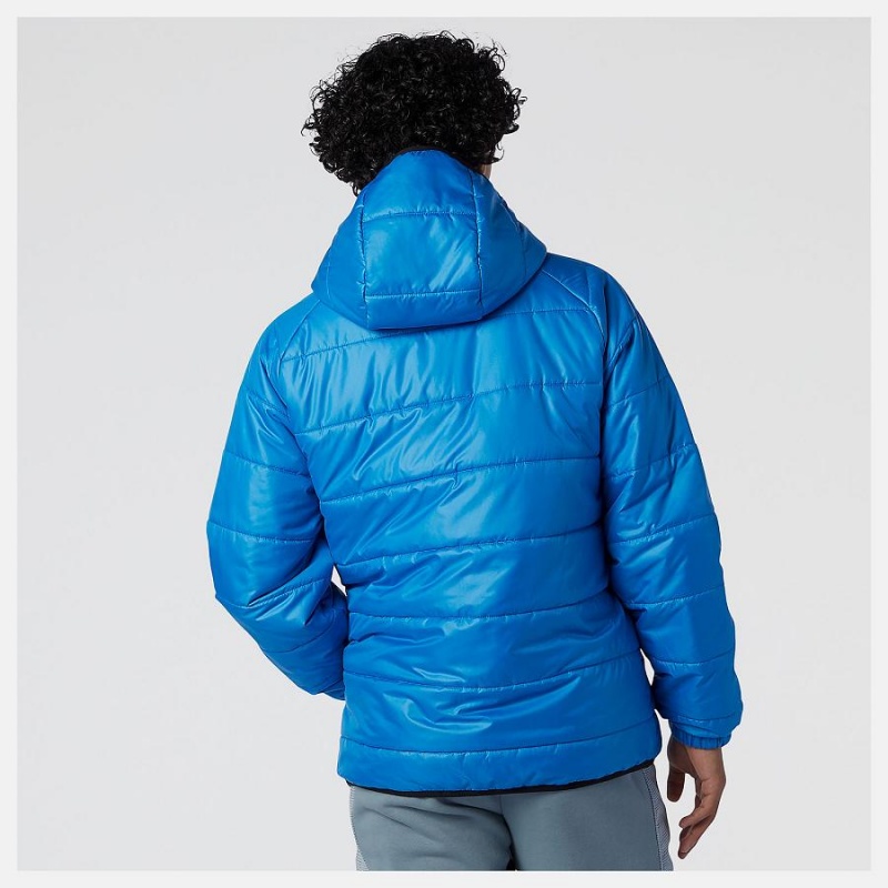 Chaquetas New Balance Athletics Winterized Synthetic Puffer Hombre Azules | EC 1352EX