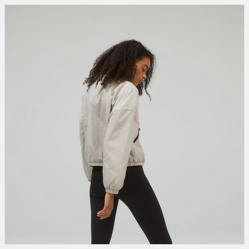 Chaquetas New Balance Athletics Winterized Mujer Beige | EC 2062AP