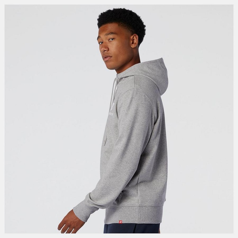 Chaquetas New Balance Essentials Stacked Full Zip Hombre Gris | EC 1353RW