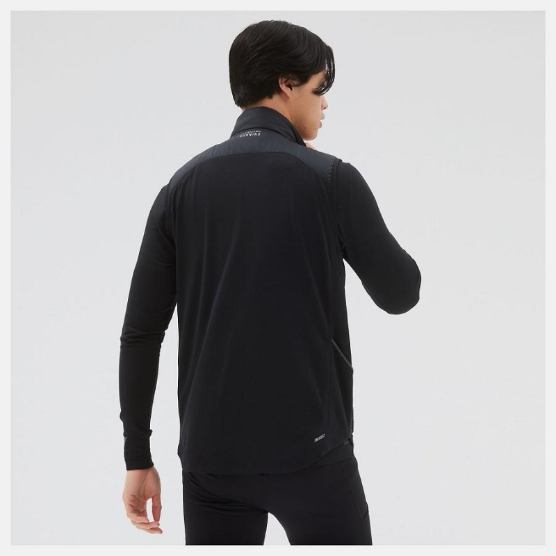 Chaquetas New Balance Heat Grid Hombre Negras | EC 1354TV
