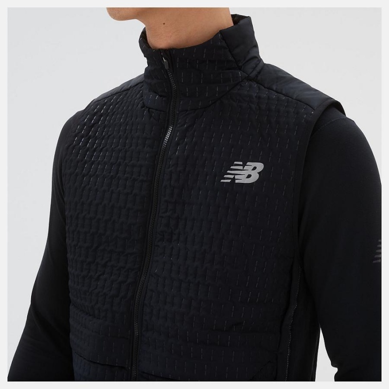 Chaquetas New Balance Heat Grid Hombre Negras | EC 1354TV