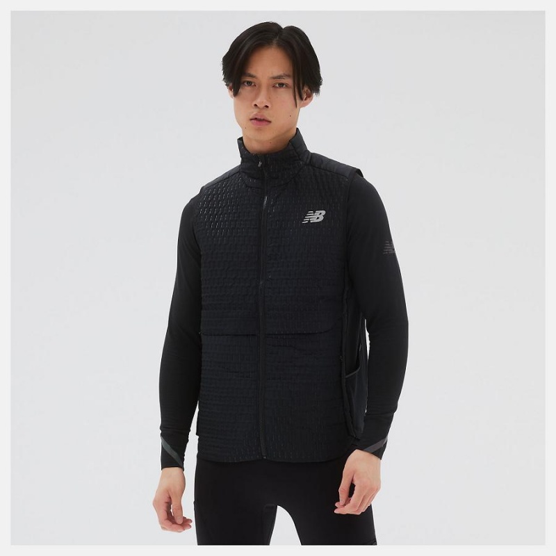 Chaquetas New Balance Heat Grid Hombre Negras | EC 1354TV