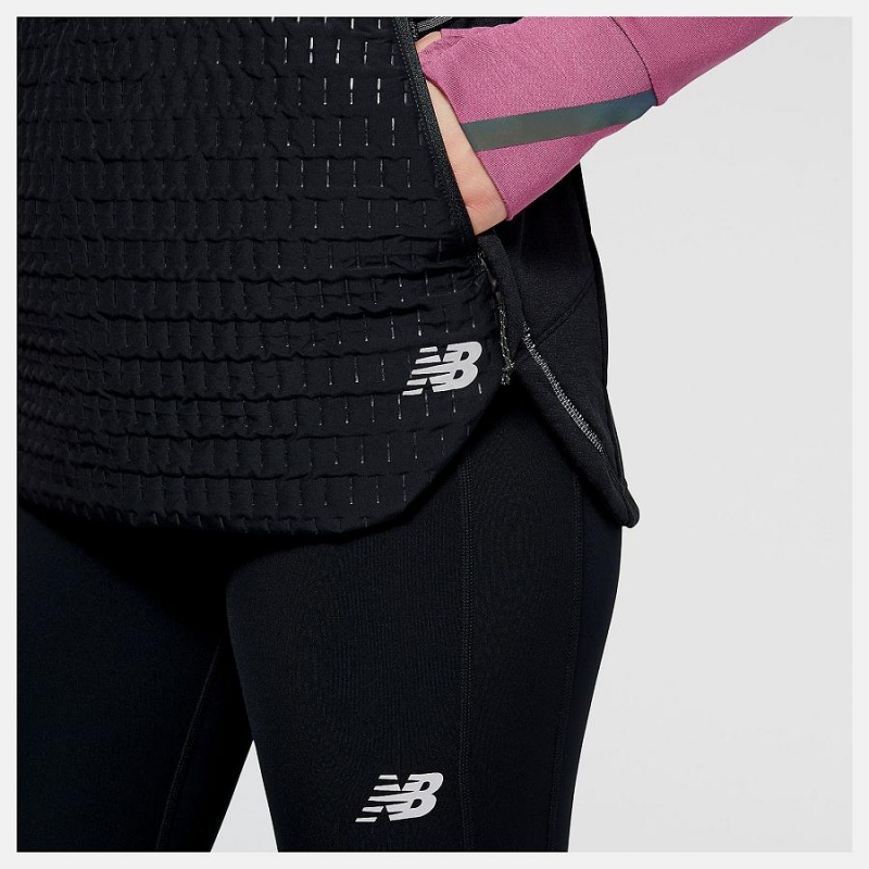 Chaquetas New Balance Heat Grid Mujer Negras | EC 2065FM