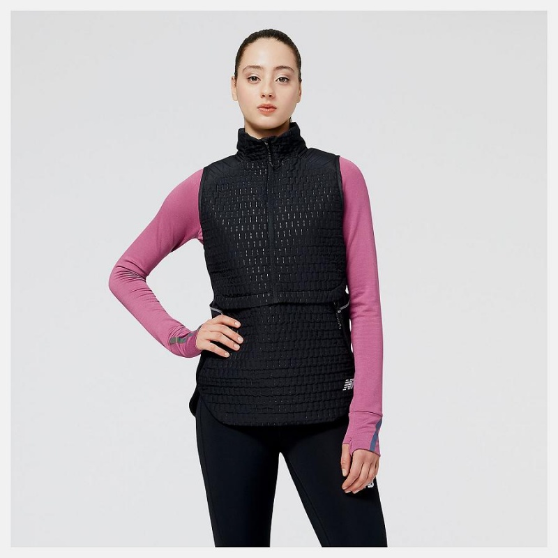 Chaquetas New Balance Heat Grid Mujer Negras | EC 2065FM