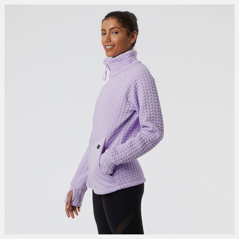 Chaquetas New Balance Heatloft Athletic Mujer Moradas | EC 2066GL