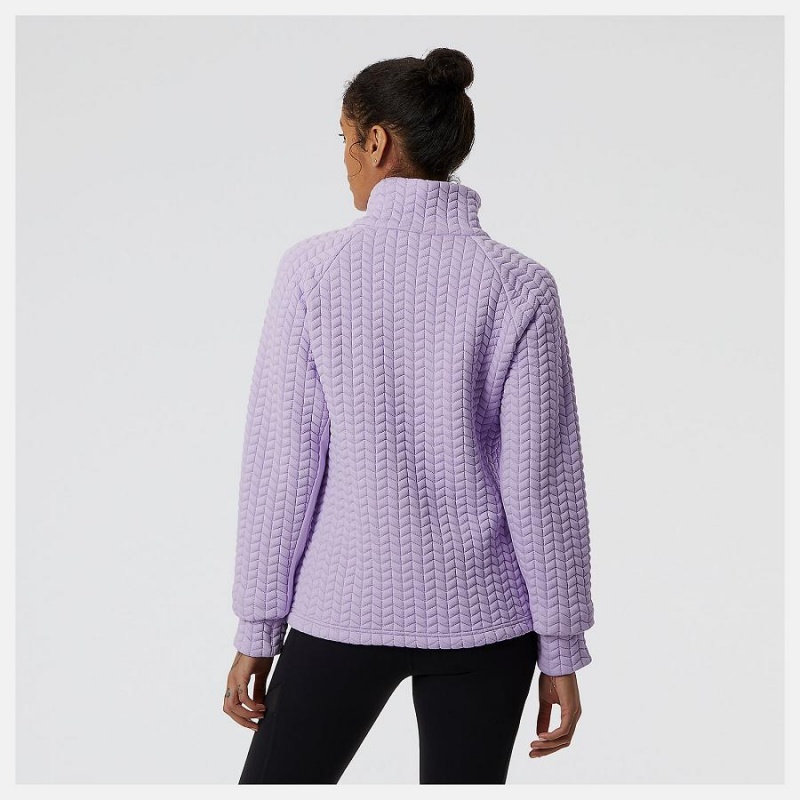 Chaquetas New Balance Heatloft Athletic Mujer Moradas | EC 2066GL