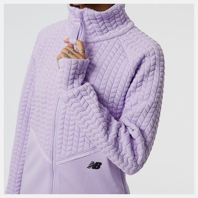 Chaquetas New Balance Heatloft Athletic Mujer Moradas | EC 2066GL