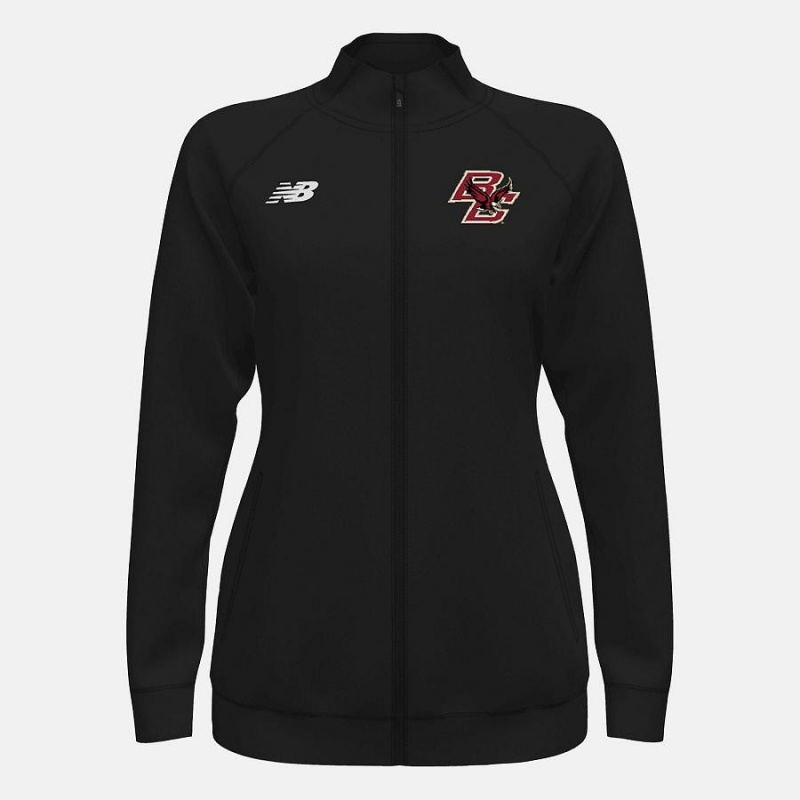 Chaquetas New Balance Knit Training(Boston College) Mujer Negras | EC 2070LH