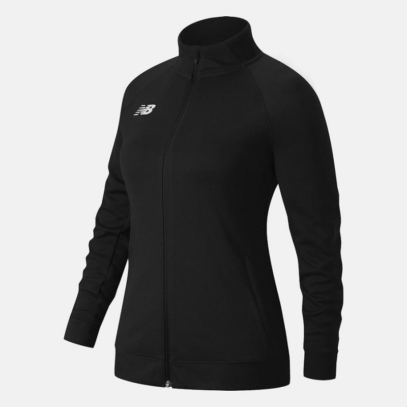 Chaquetas New Balance Knit Training Mujer Negras | EC 2069KI