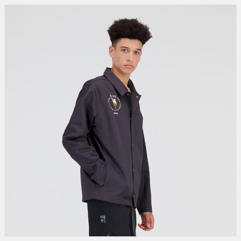 Chaquetas New Balance NYC Marathon Athletics Nature State Coaches Hombre Negras | EC 1360AP