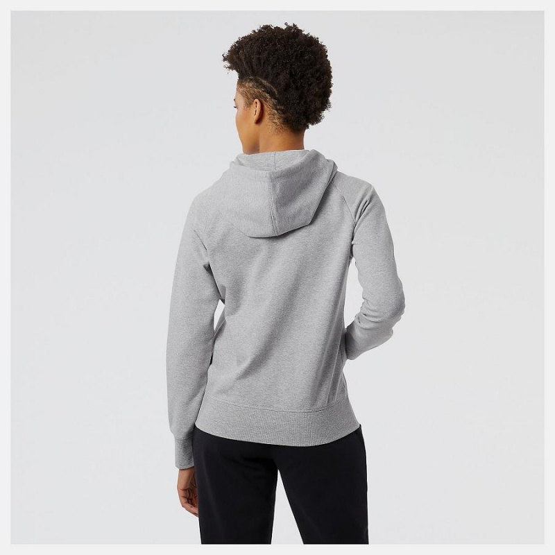 Chaquetas New Balance NYC Marathon Essentials Full Zip Mujer Gris | EC 2073CE