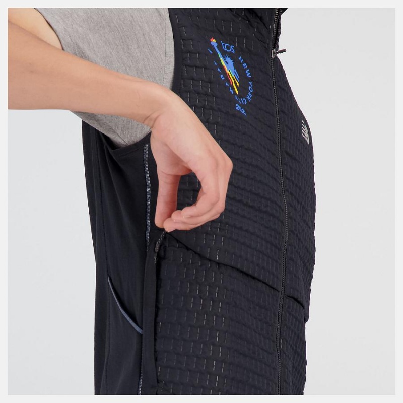 Chaquetas New Balance NYC Marathon Heat Grid Hombre Negras | EC 1364GL