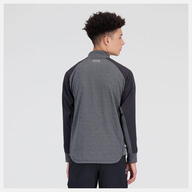 Chaquetas New Balance NYC Marathon Heat Grid Hombre Negras | EC 1363FM