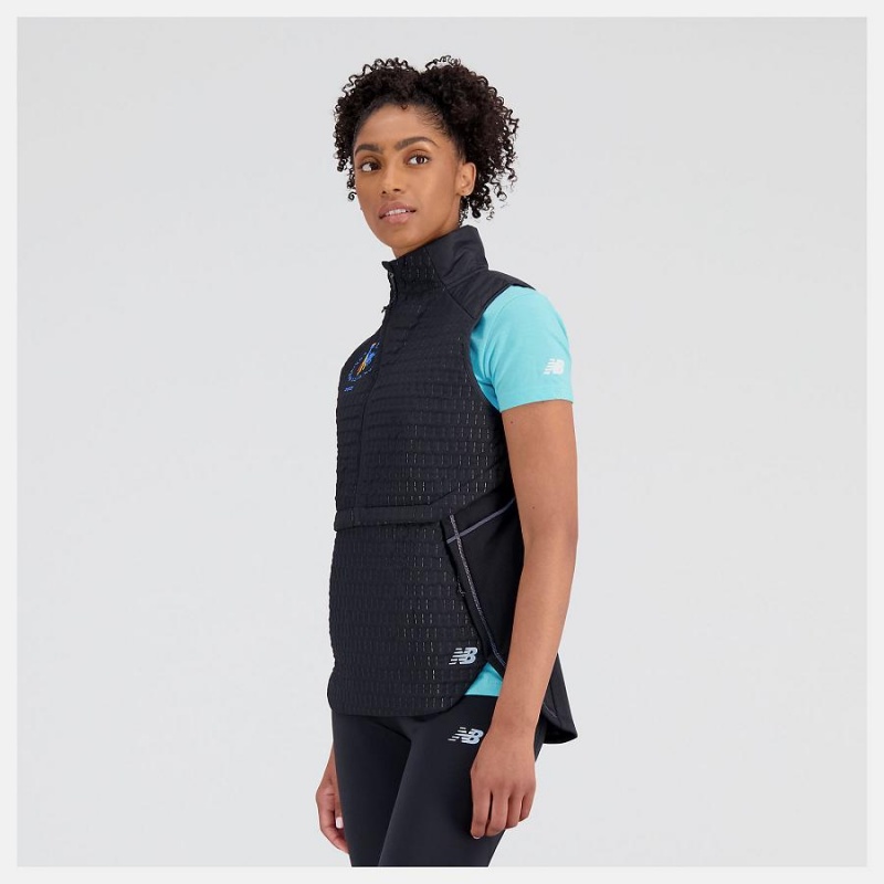 Chaquetas New Balance NYC Marathon Heat Grid Mujer Negras | EC 2076NB