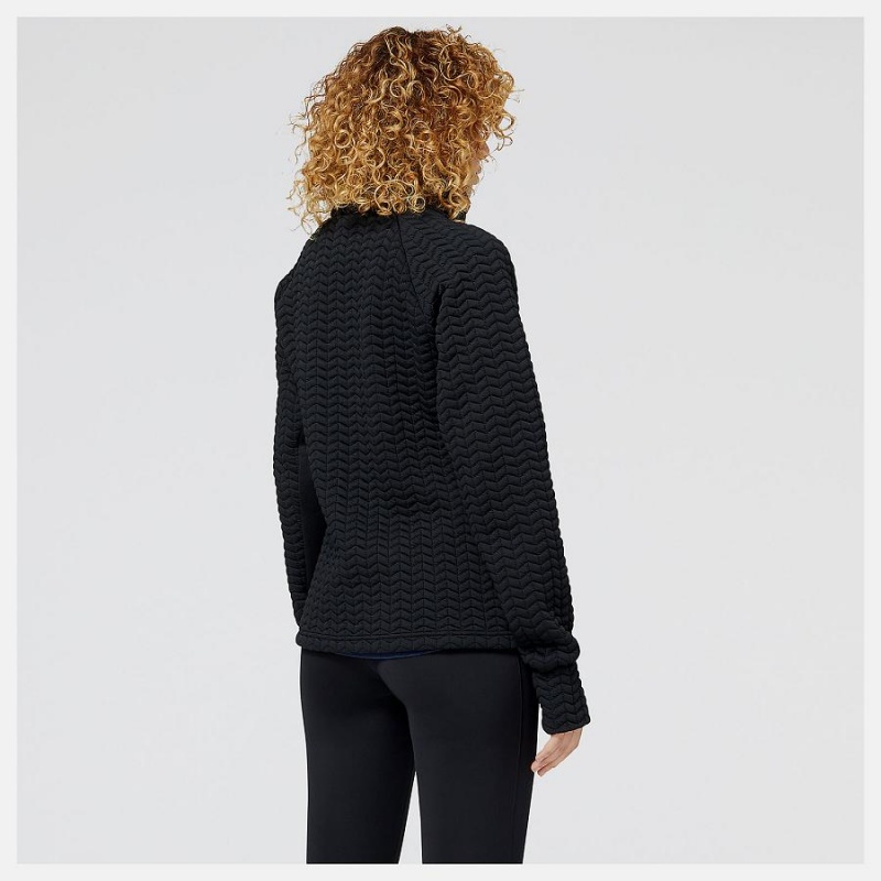 Chaquetas New Balance NYC Marathon Heatloft Athletic Mujer Negras | EC 2077MA