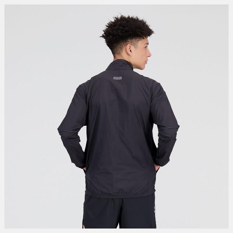 Chaquetas New Balance NYC Marathon Impact Run Hombre Negras | EC 1366JJ