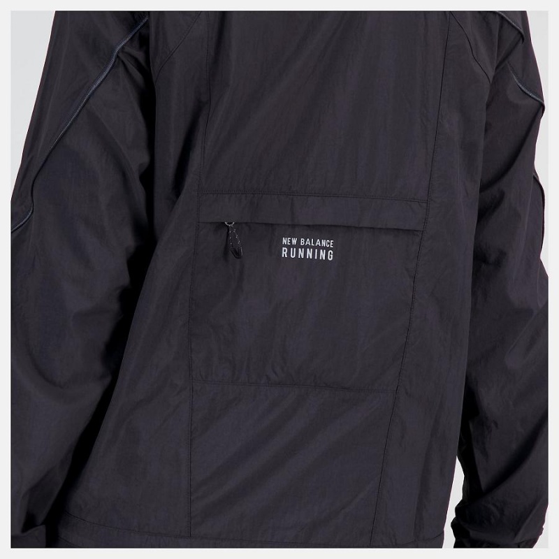 Chaquetas New Balance NYC Marathon Impact Run Light Pack Mujer Negras | EC 2078QZ