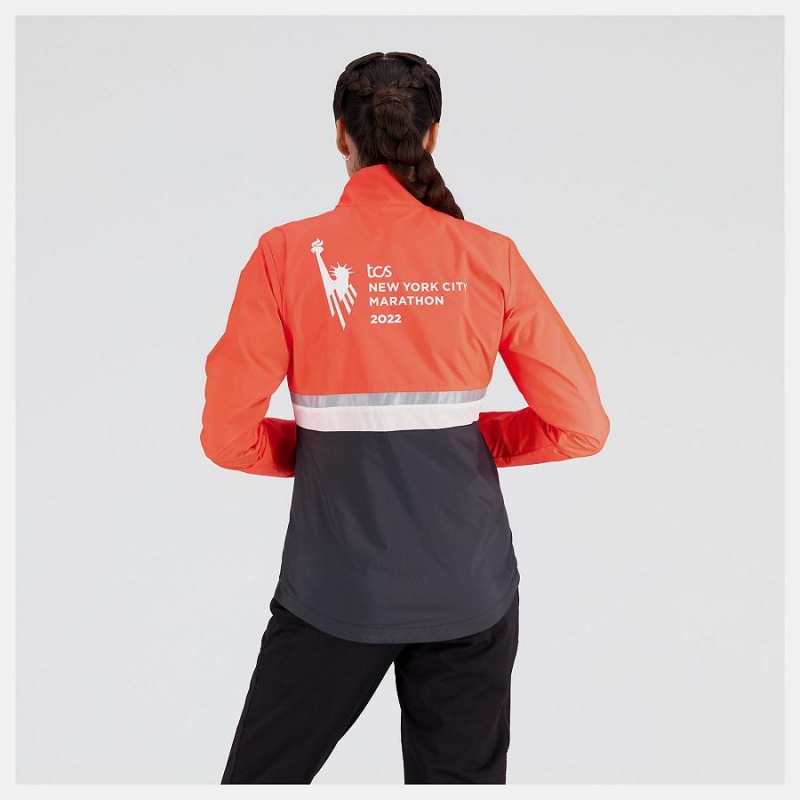 Chaquetas New Balance NYC Marathon Mujer Naranjas | EC 2072XF