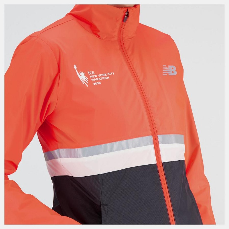 Chaquetas New Balance NYC Marathon Mujer Naranjas | EC 2072XF