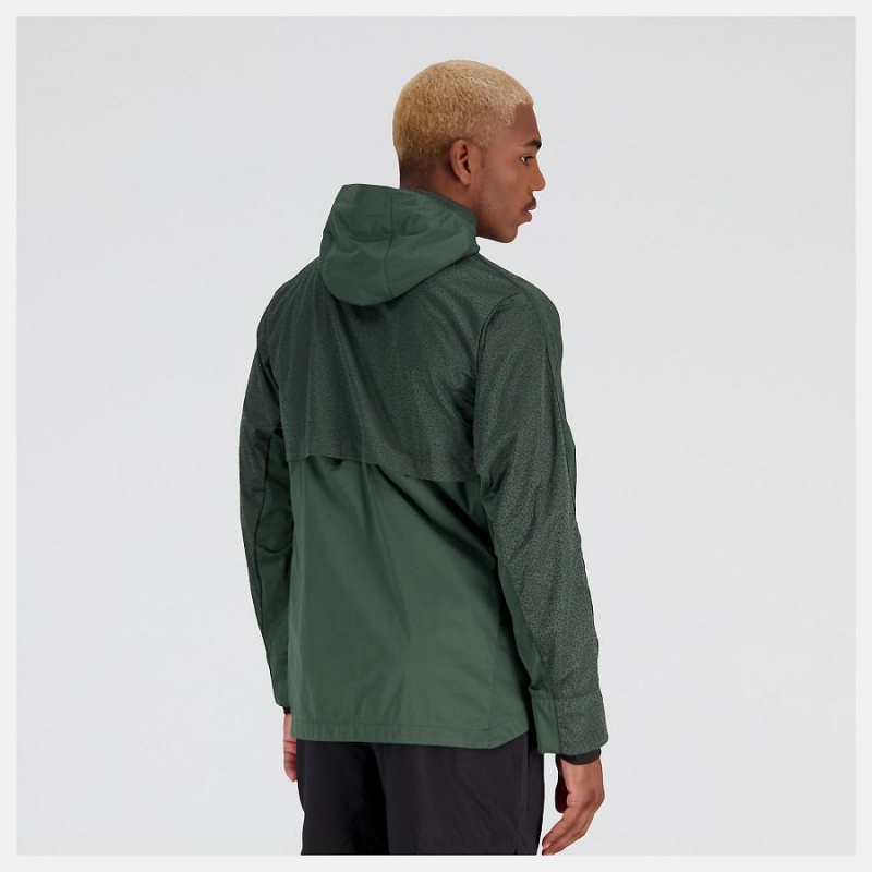 Chaquetas New Balance NYC Marathon PMV Shutter Speed Hombre Verde | EC 1367KI