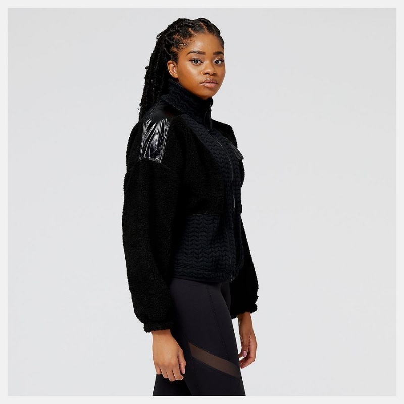 Chaquetas New Balance Novelty Heatloft Mujer Negras | EC 2071ZG