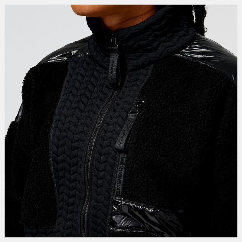 Chaquetas New Balance Novelty Heatloft Mujer Negras | EC 2071ZG