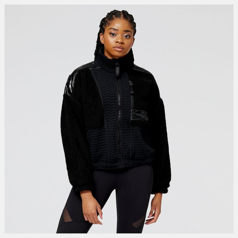 Chaquetas New Balance Novelty Heatloft Mujer Negras | EC 2071ZG