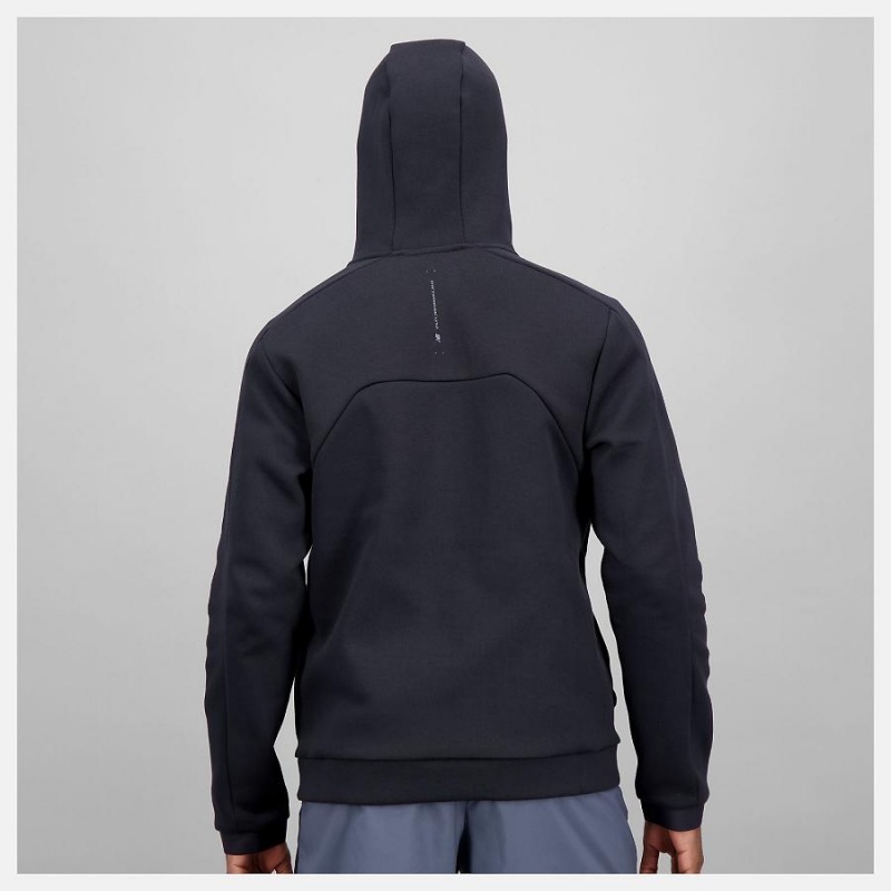 Chaquetas New Balance R.W.Tech Fleece Full Zip Hombre Negras | EC 1372VD