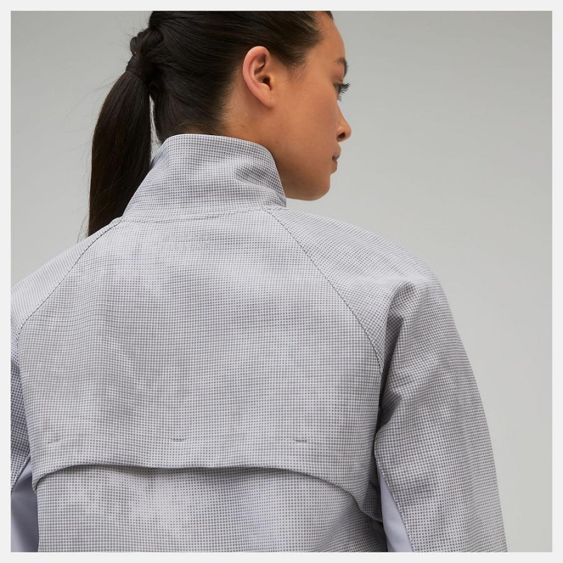 Chaquetas New Balance Reflective Impact Run Winter Mujer Plateadas | EC 2083YU