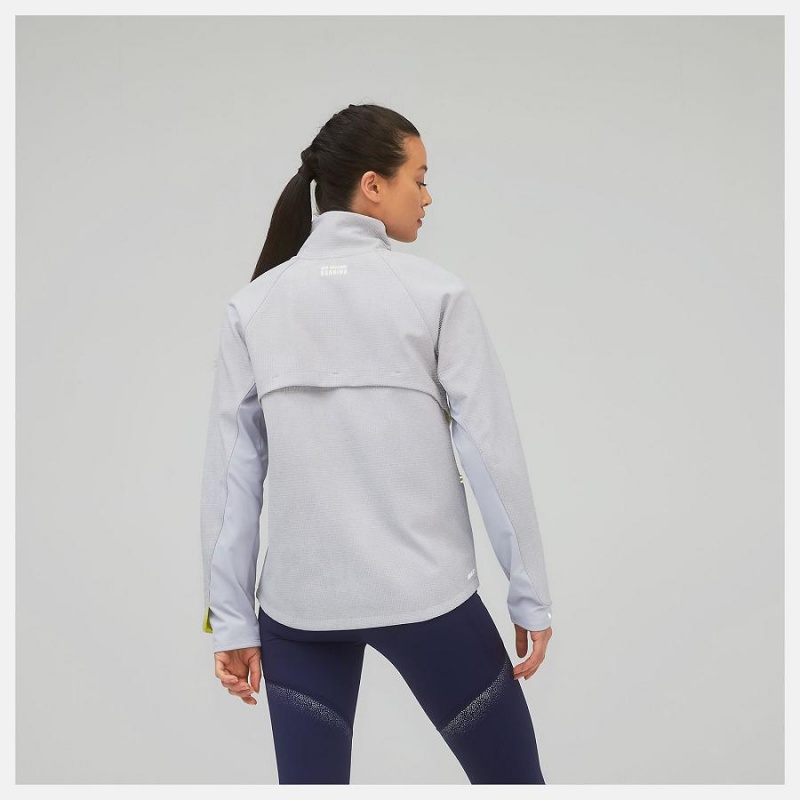 Chaquetas New Balance Reflective Impact Run Winter Mujer Plateadas | EC 2083YU