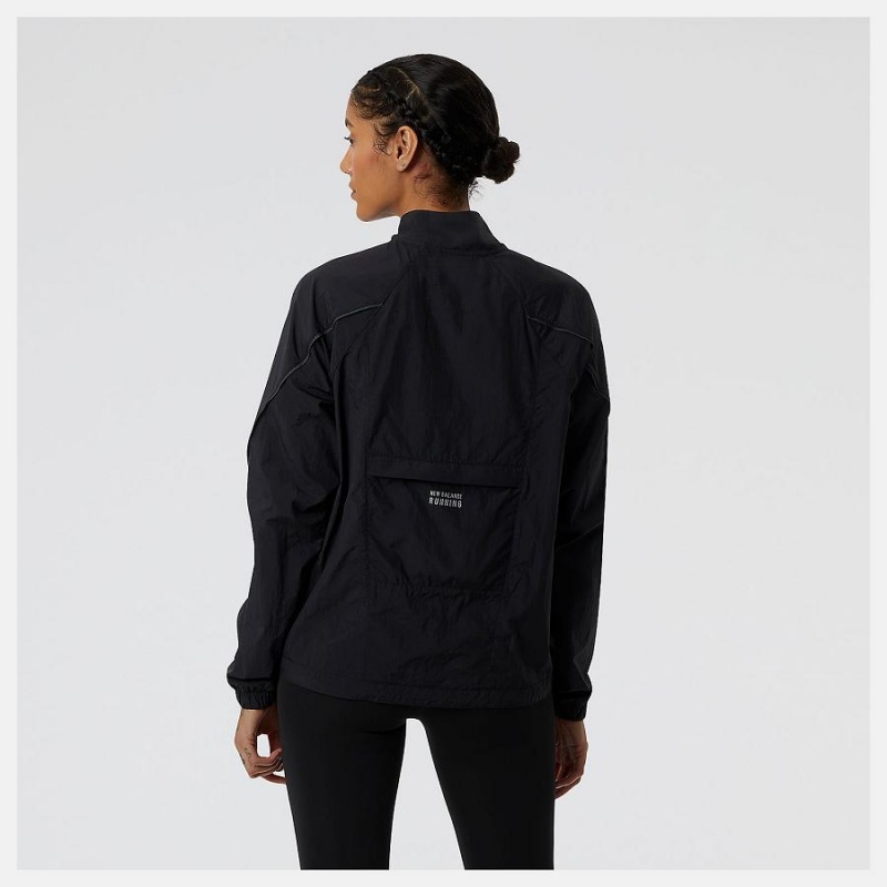 Chaquetas New Balance Run For Life Impact Run Mujer Negras | EC 2085IS