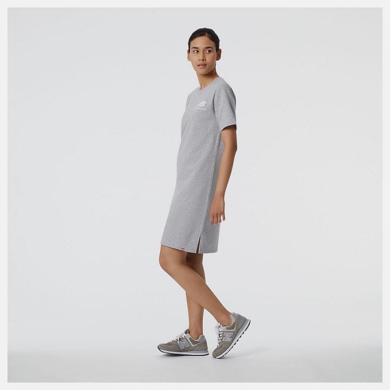 Falda New Balance Essentials Dress Mujer Plateadas | EC 2159RW
