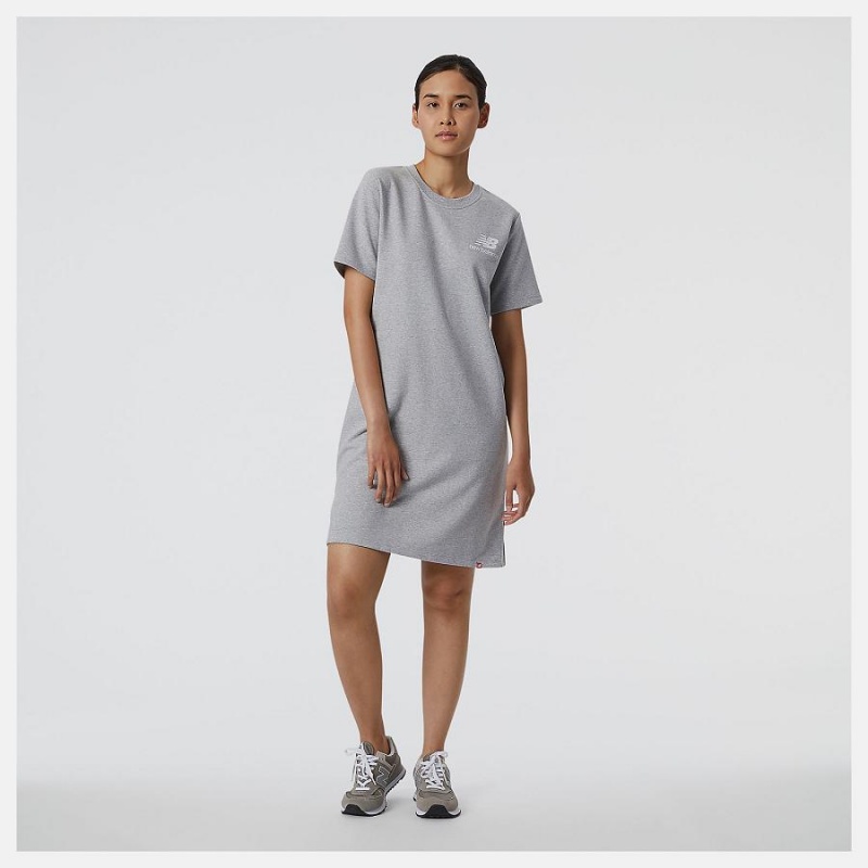 Falda New Balance Essentials Dress Mujer Plateadas | EC 2159RW