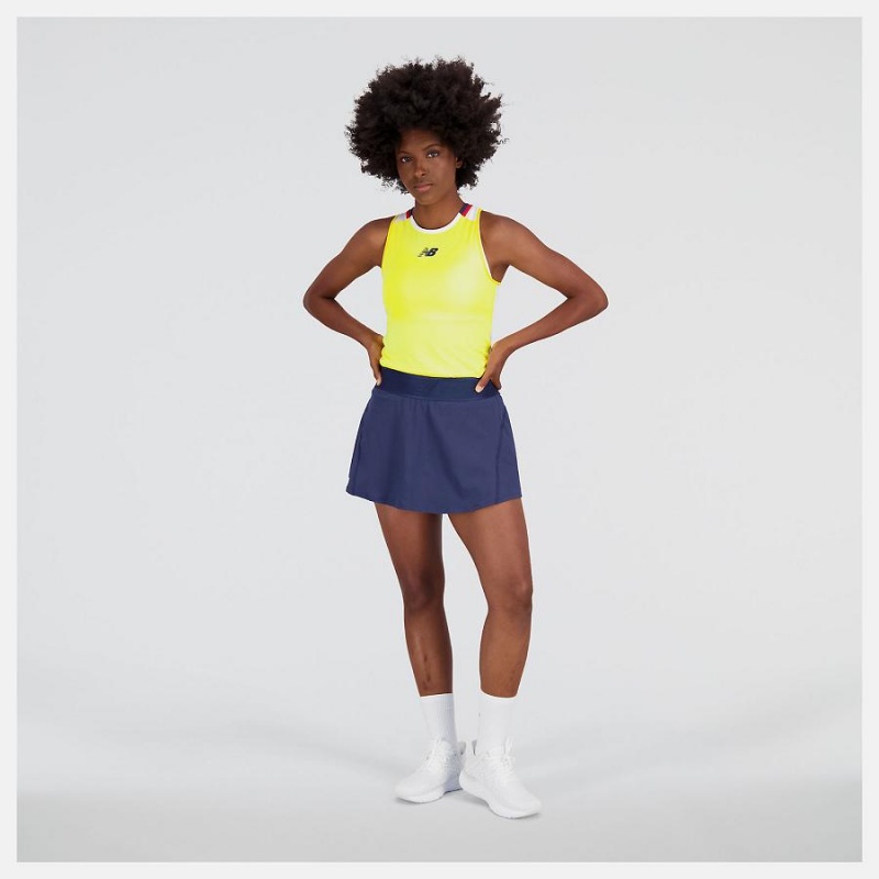 Falda New Balance Tournament Skort Mujer Azules | EC 2161YU