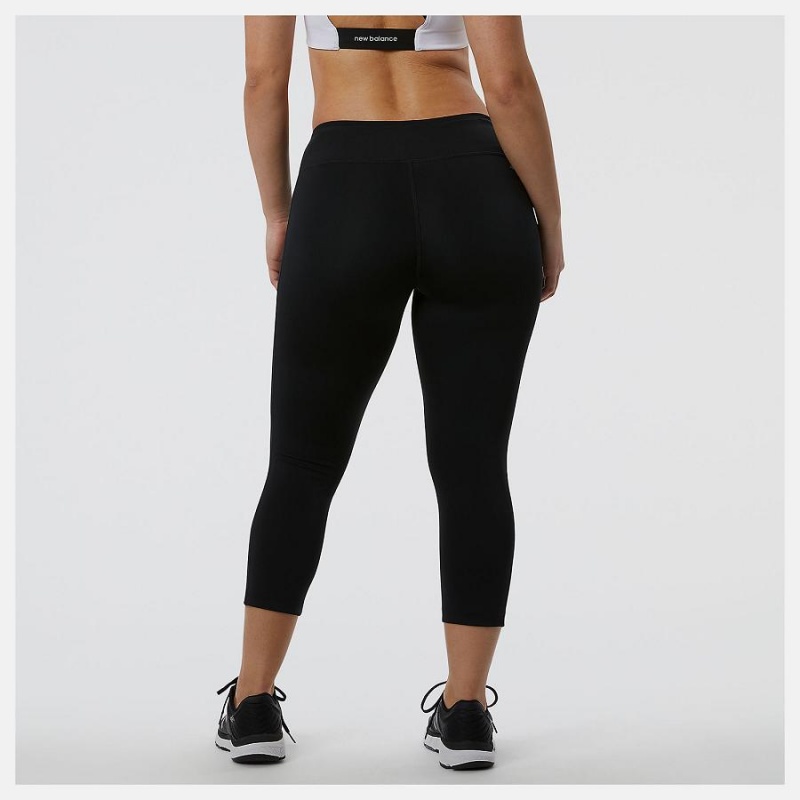 Pantalon New Balance Accelerate Capri Mujer Negras | EC 2087PQ